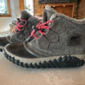 Sorel Kids Charcoal Snow Boots